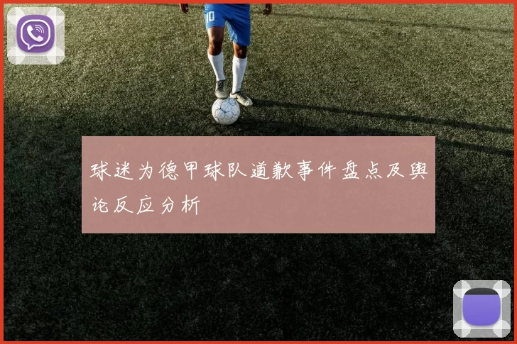 球迷为德甲球队道歉事件盘点及舆论反应分析